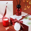 Cultural and creative aromatherapy candle gift box, high-end aromatherapy essential oil home fragrance pendant set, souvenir gift for others Specification image
